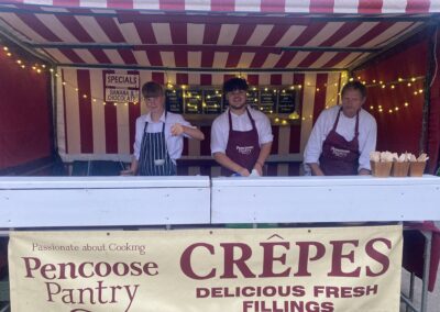 Our crepe stall steup